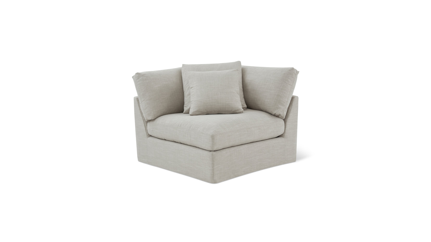 Fauteuil d'angle Get Together™, grand modèle, couleur galet clair