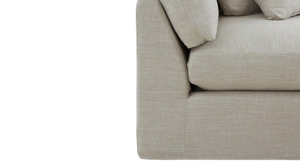 Fauteuil d'angle Get Together™, grand modèle, couleur galet clair