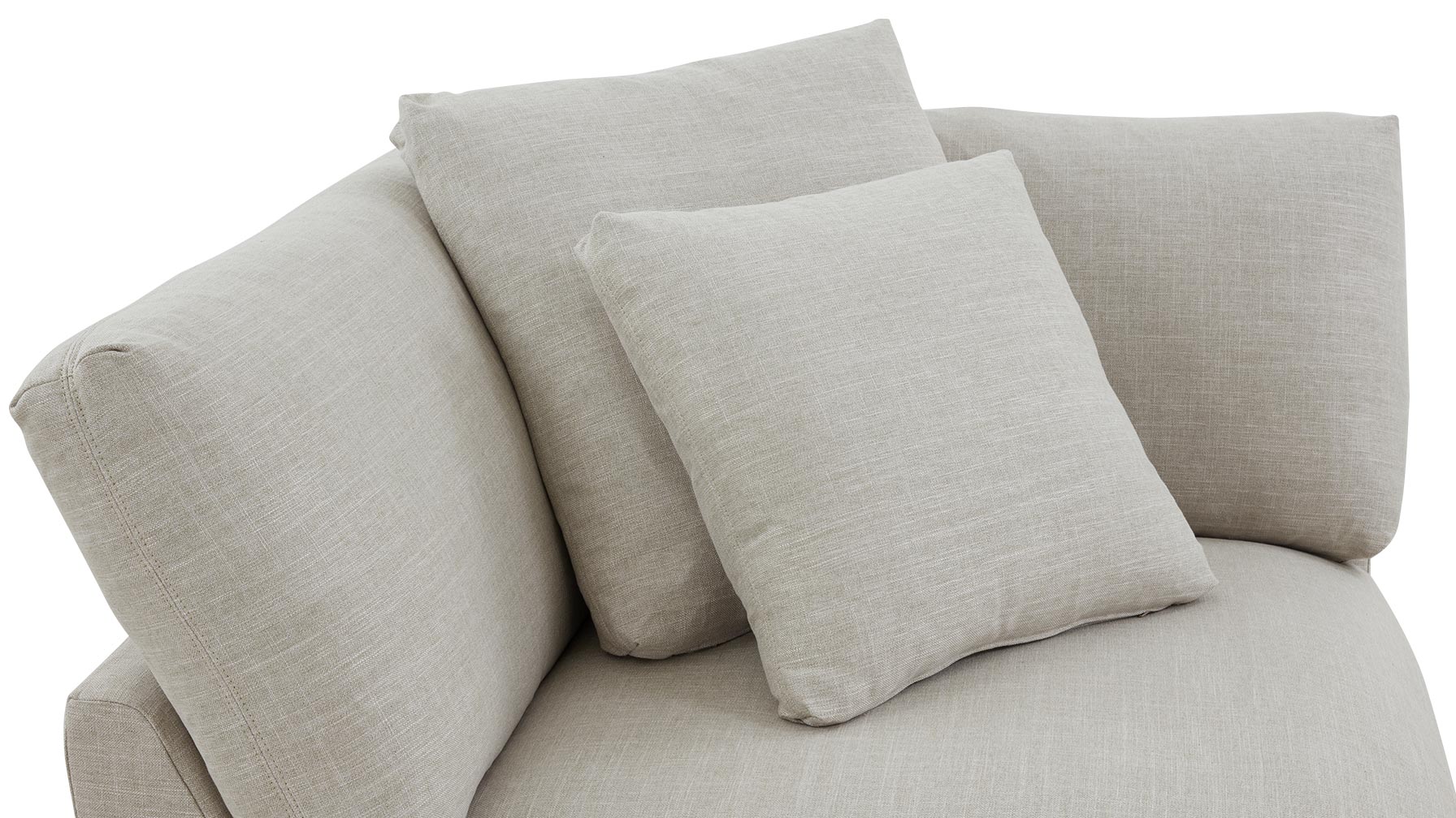 Fauteuil d'angle Get Together™, grand modèle, couleur galet clair