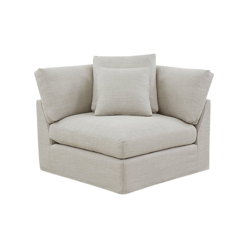 Fauteuil d'angle Get Together™, grand modèle, couleur galet clair