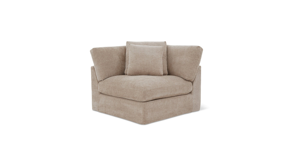 Fauteuil d'angle Get Together™, grand modèle, couleur champagne