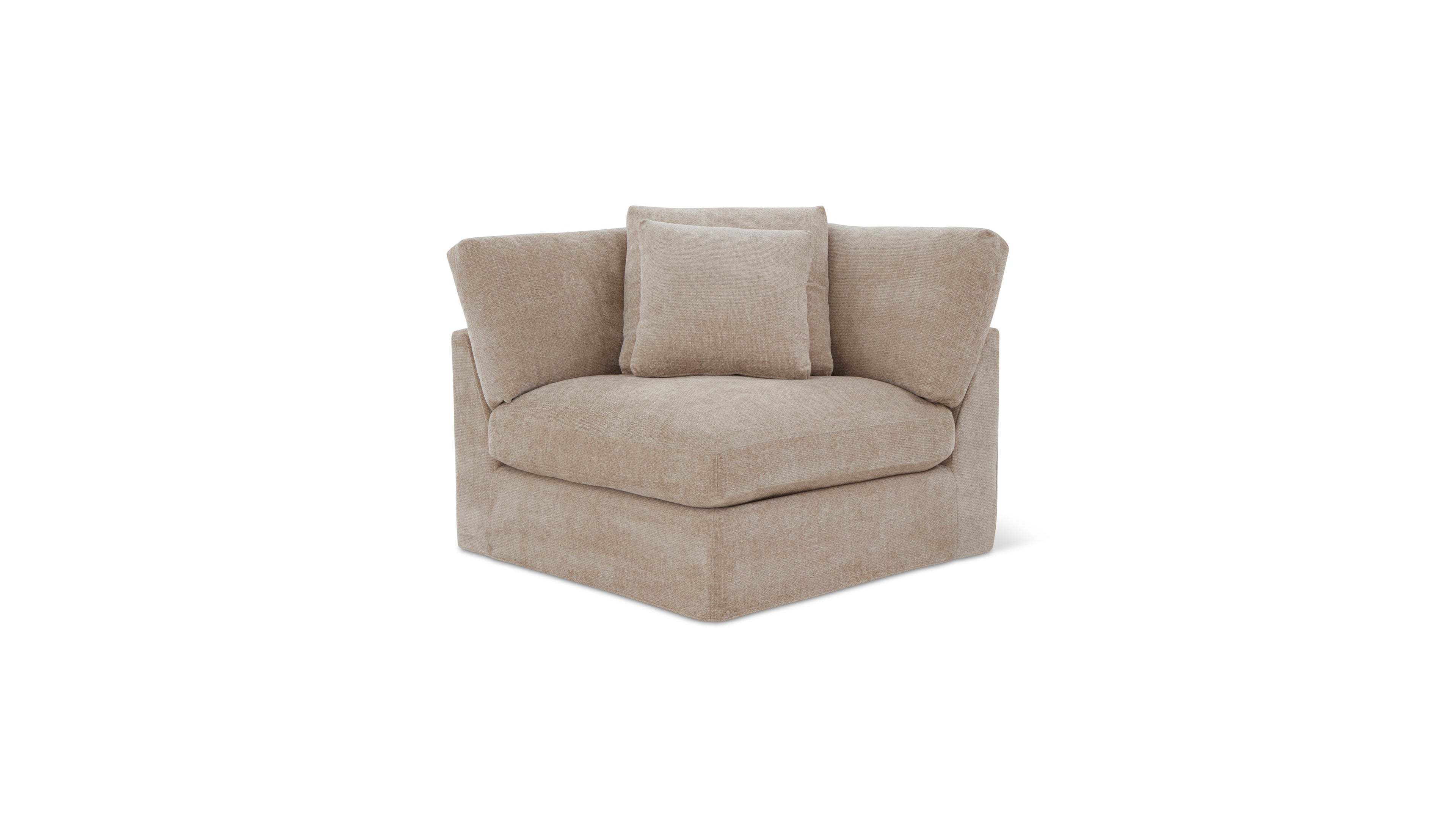 Fauteuil d'angle Get Together™, grand modèle, couleur champagne