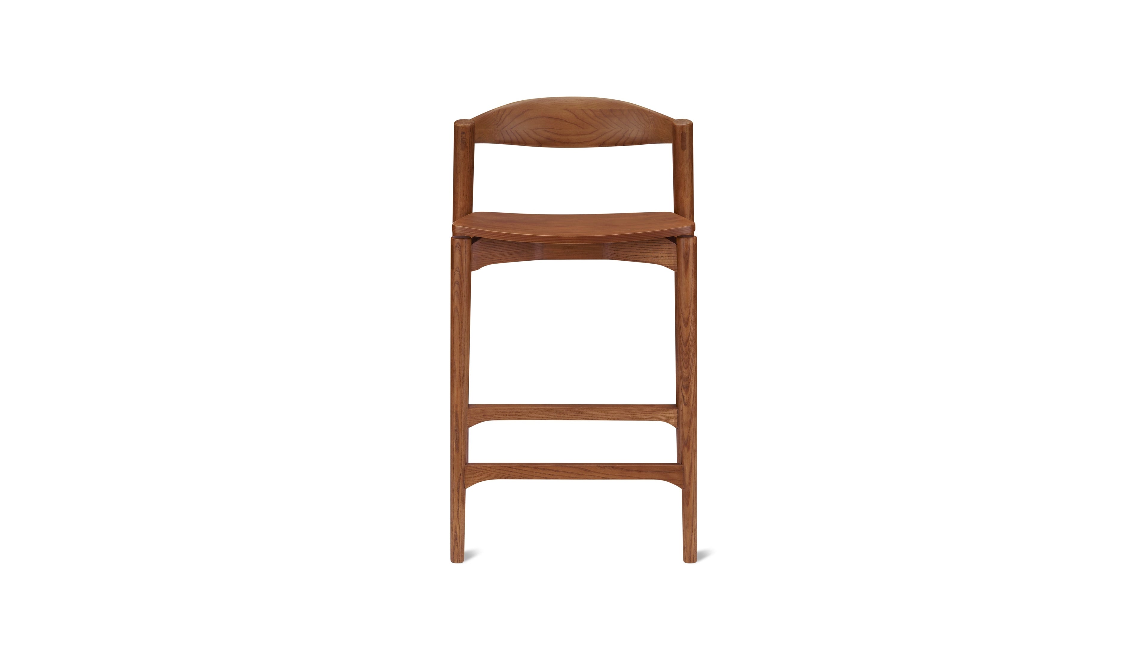 Tabouret de bar Haven, noyer teinté