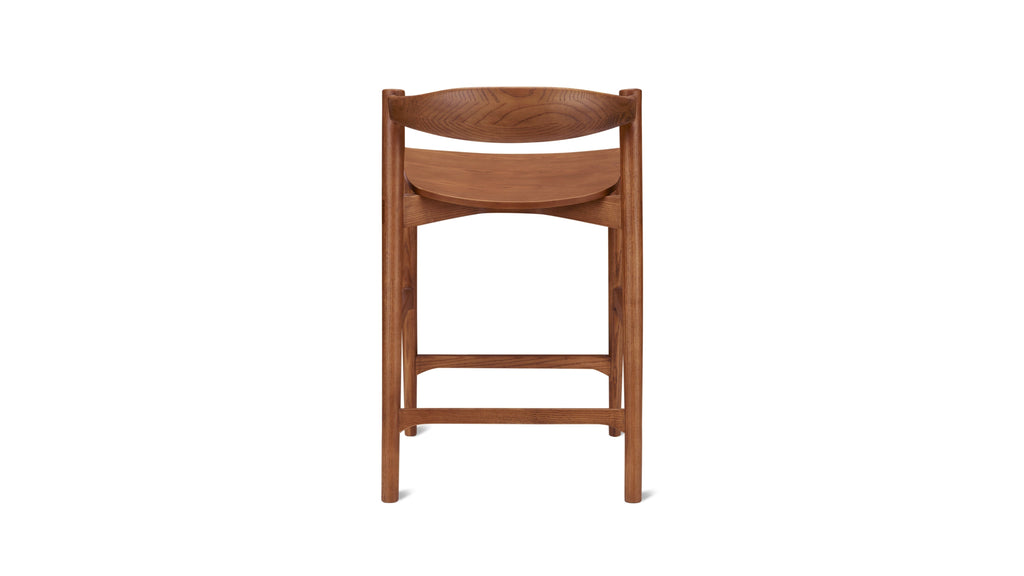 Tabouret de bar Haven, noyer teinté