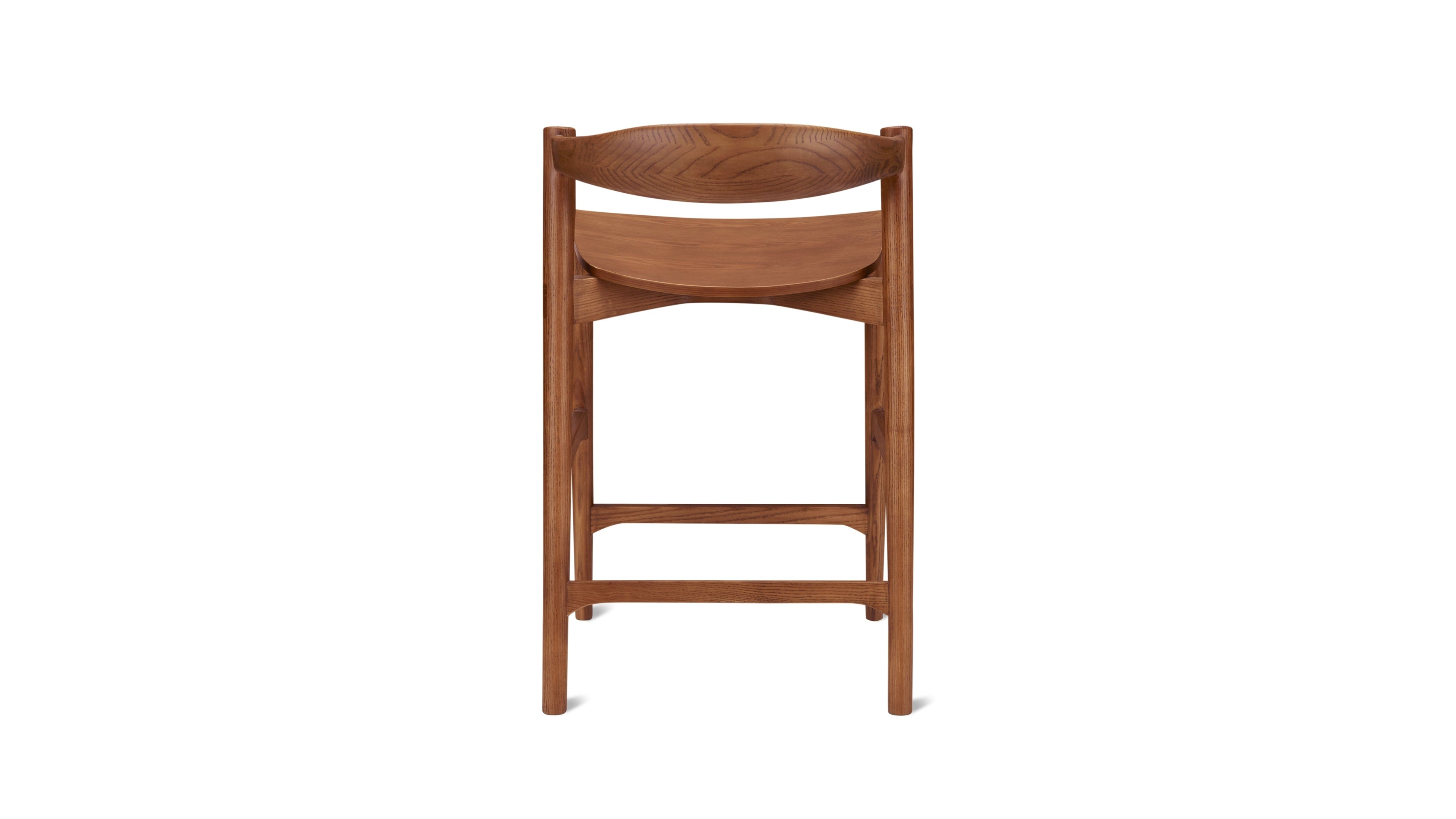 Tabouret de bar Haven, noyer teinté