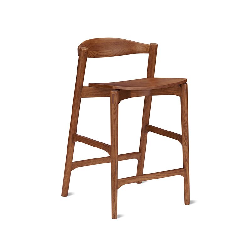 Tabouret de bar Haven, noyer teinté