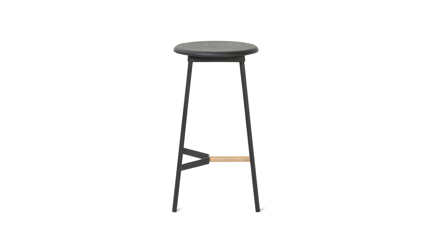 Tabouret de comptoir Take The Edge Off, métal noir
