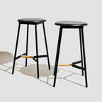 Tabouret de comptoir Take The Edge Off, métal noir