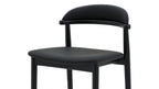 Tabouret de bar Count On Me, chêne noir, assise noire