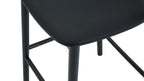 Tabouret de bar Count On Me, chêne noir, assise noire