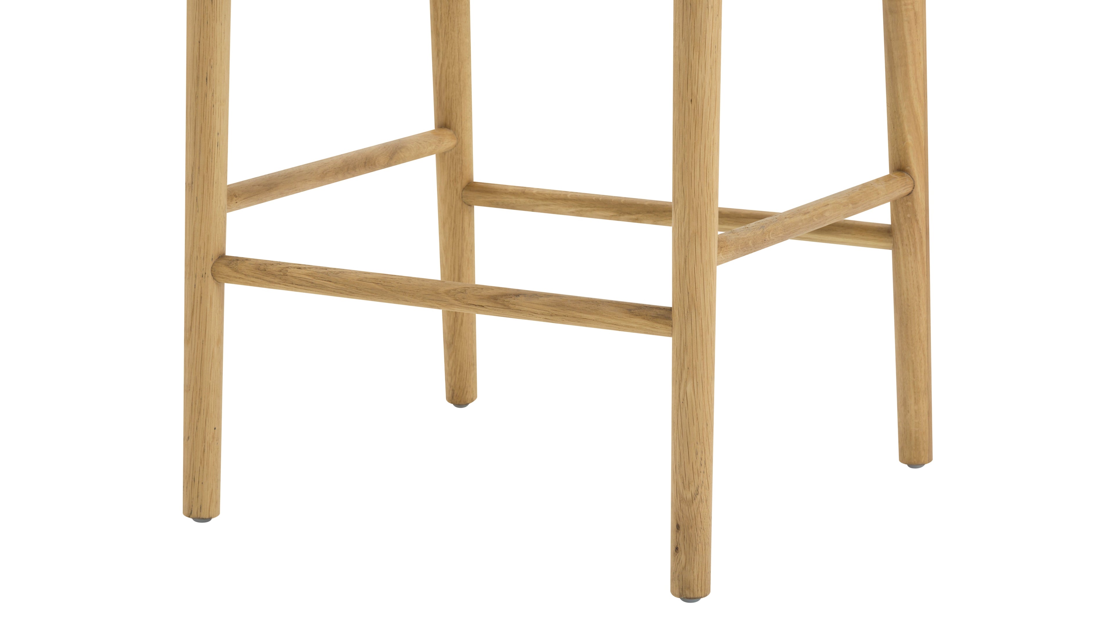 Tabouret de bar Count On Me, chêne, assise noire