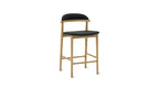 Tabouret de bar Count On Me, chêne, assise noire