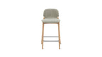 Tabouret de bar pour repas, chêne/taupe