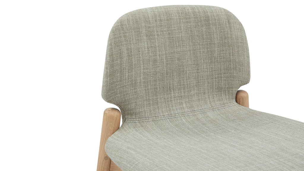 Tabouret de bar pour repas, chêne/taupe