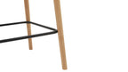 Tabouret de bar pour repas, chêne/taupe