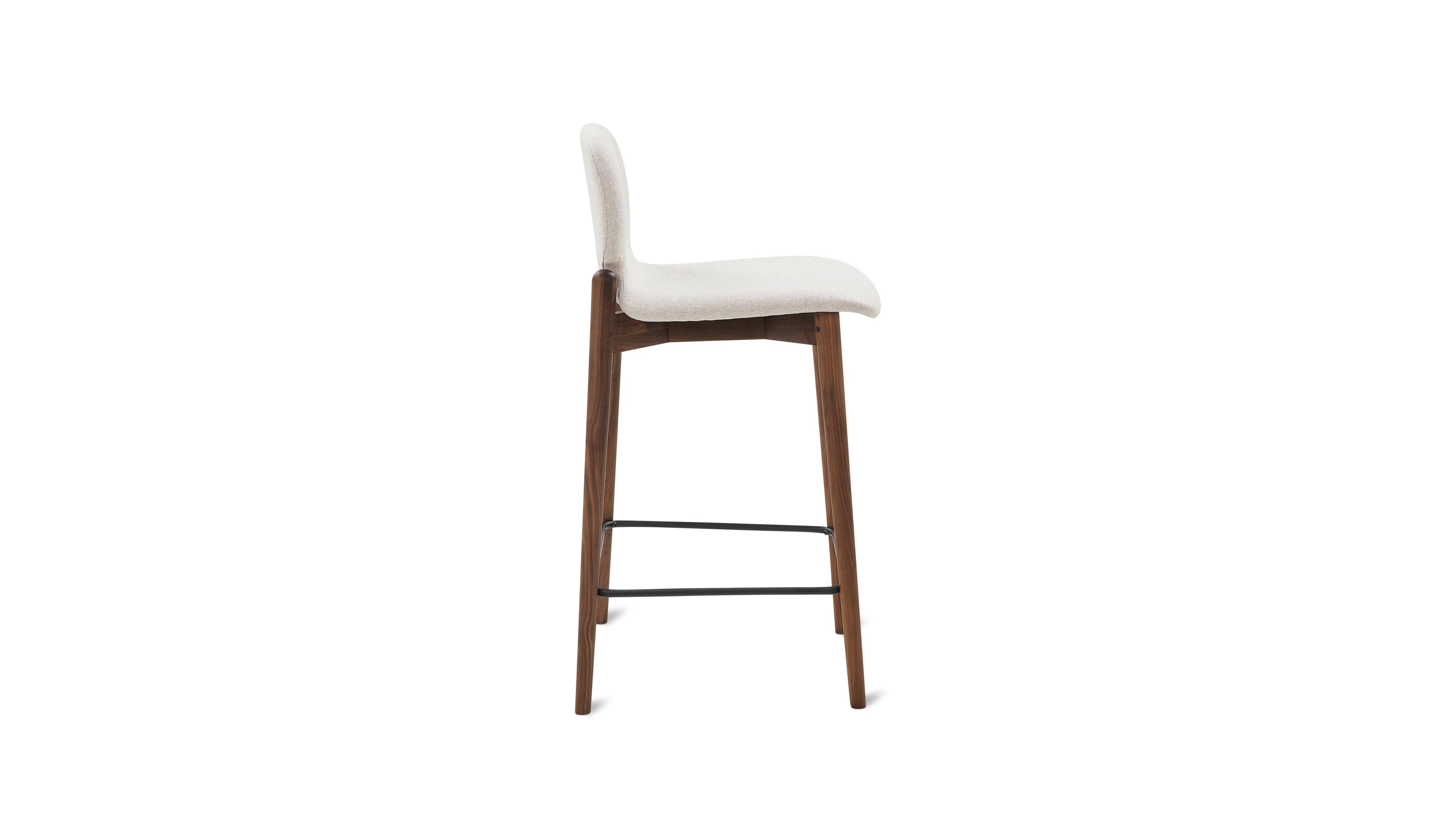 Tabouret de bar pour repas, noyer/dune