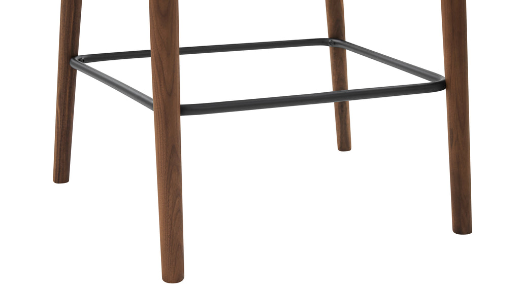 Tabouret de bar pour repas, noyer/dune