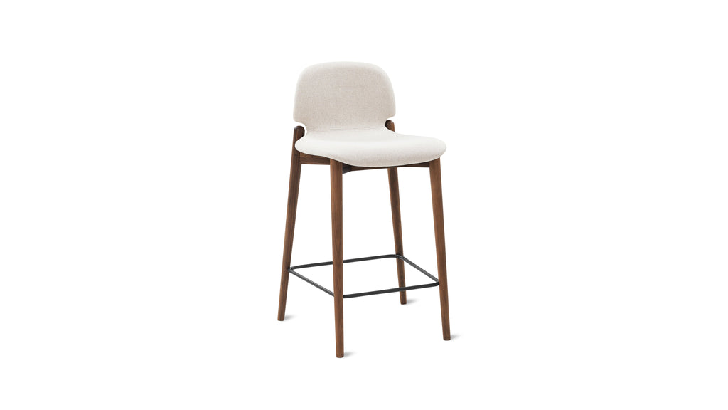 Tabouret de bar pour repas, noyer/dune