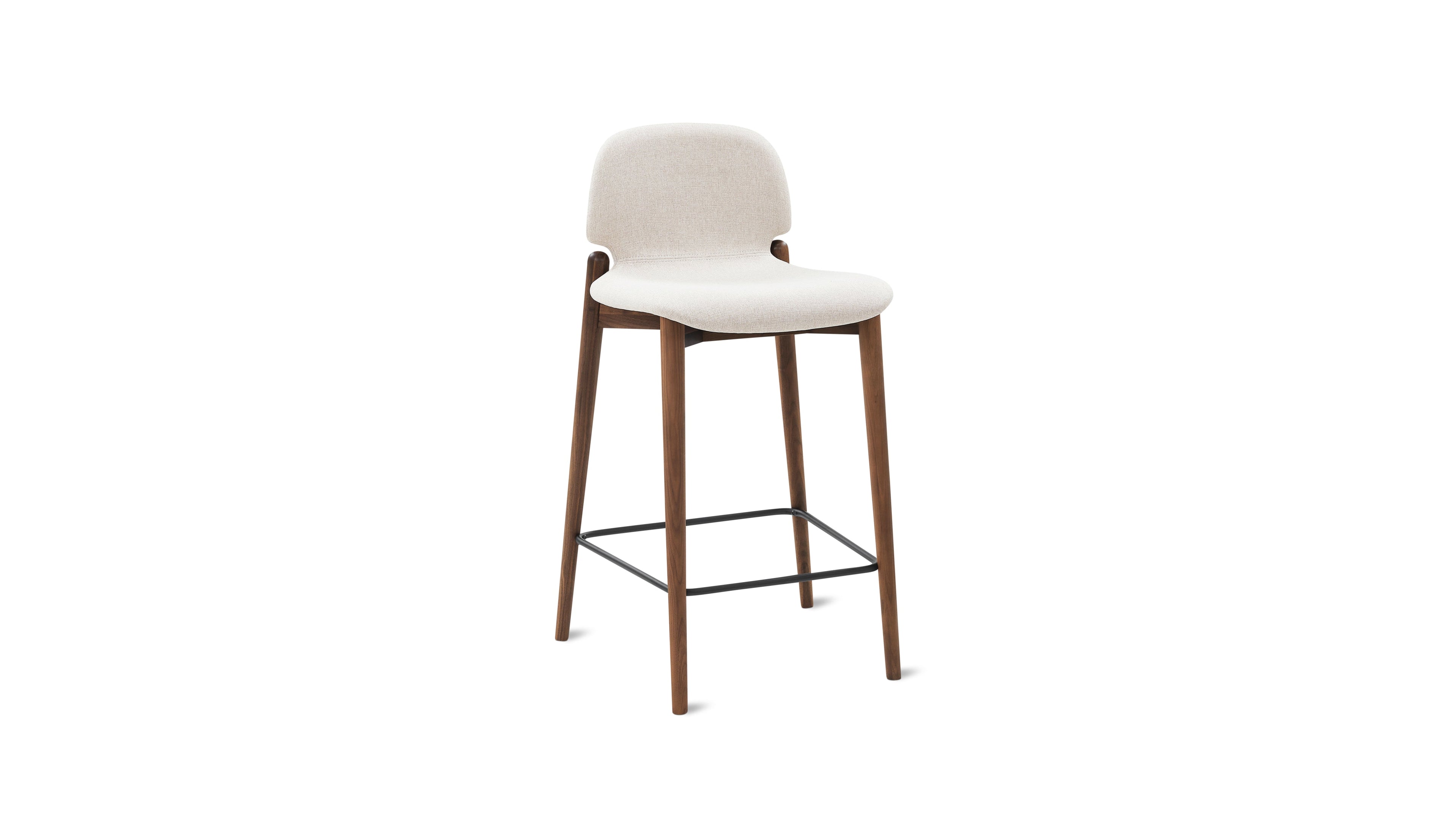 Tabouret de bar pour repas, noyer/dune