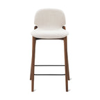 Tabouret de bar pour repas, noyer/dune