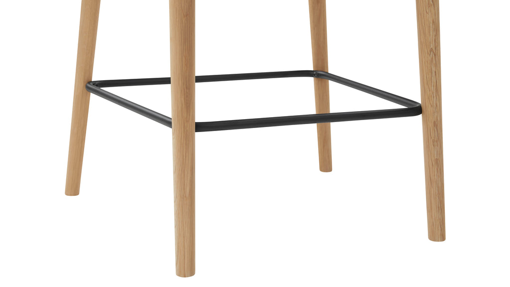 Tabouret de bar pour repas, chêne/dune