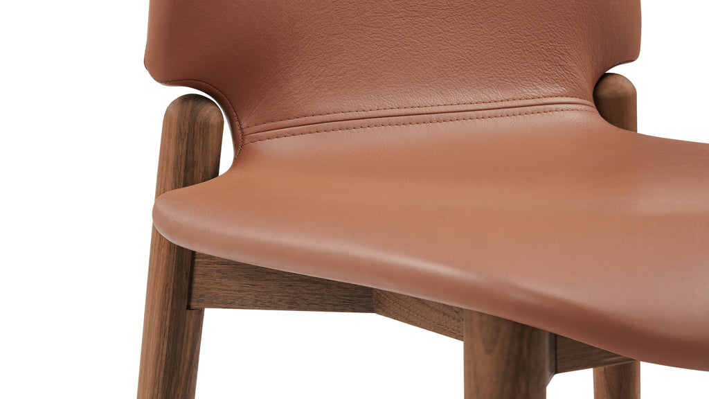 Tabouret de bar pour repas, noyer/pécan