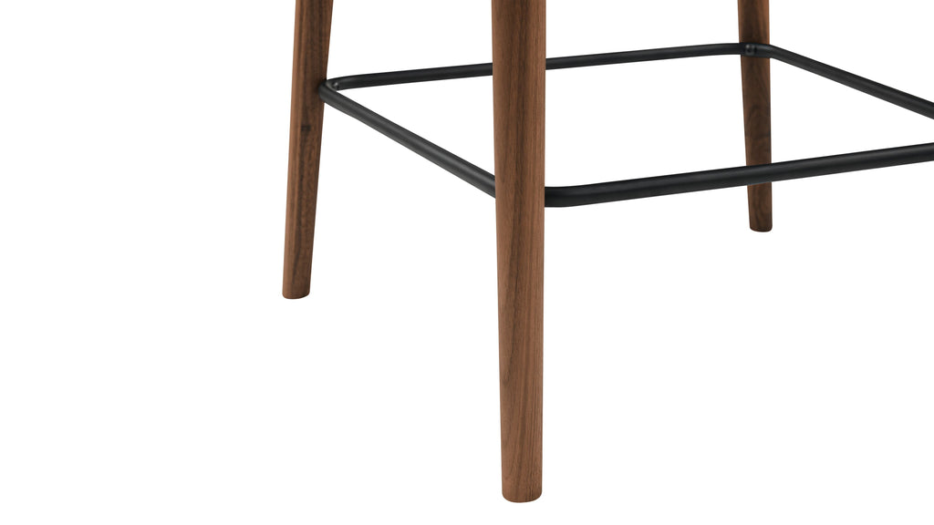 Tabouret de bar pour repas, noyer/pécan