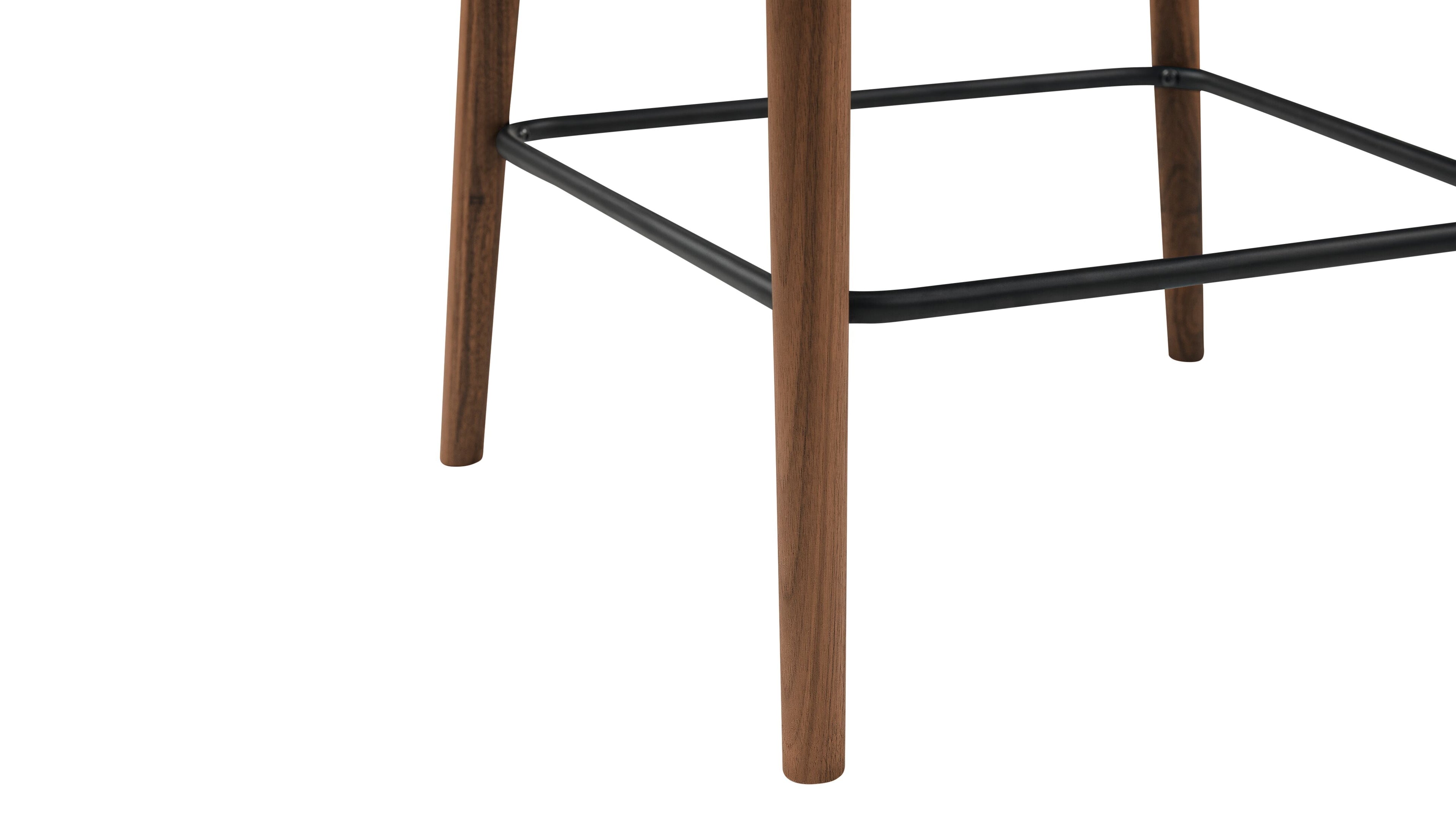Tabouret de bar pour repas, noyer/pécan
