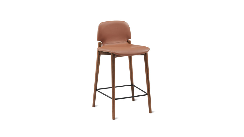 Tabouret de bar pour repas, noyer/pécan