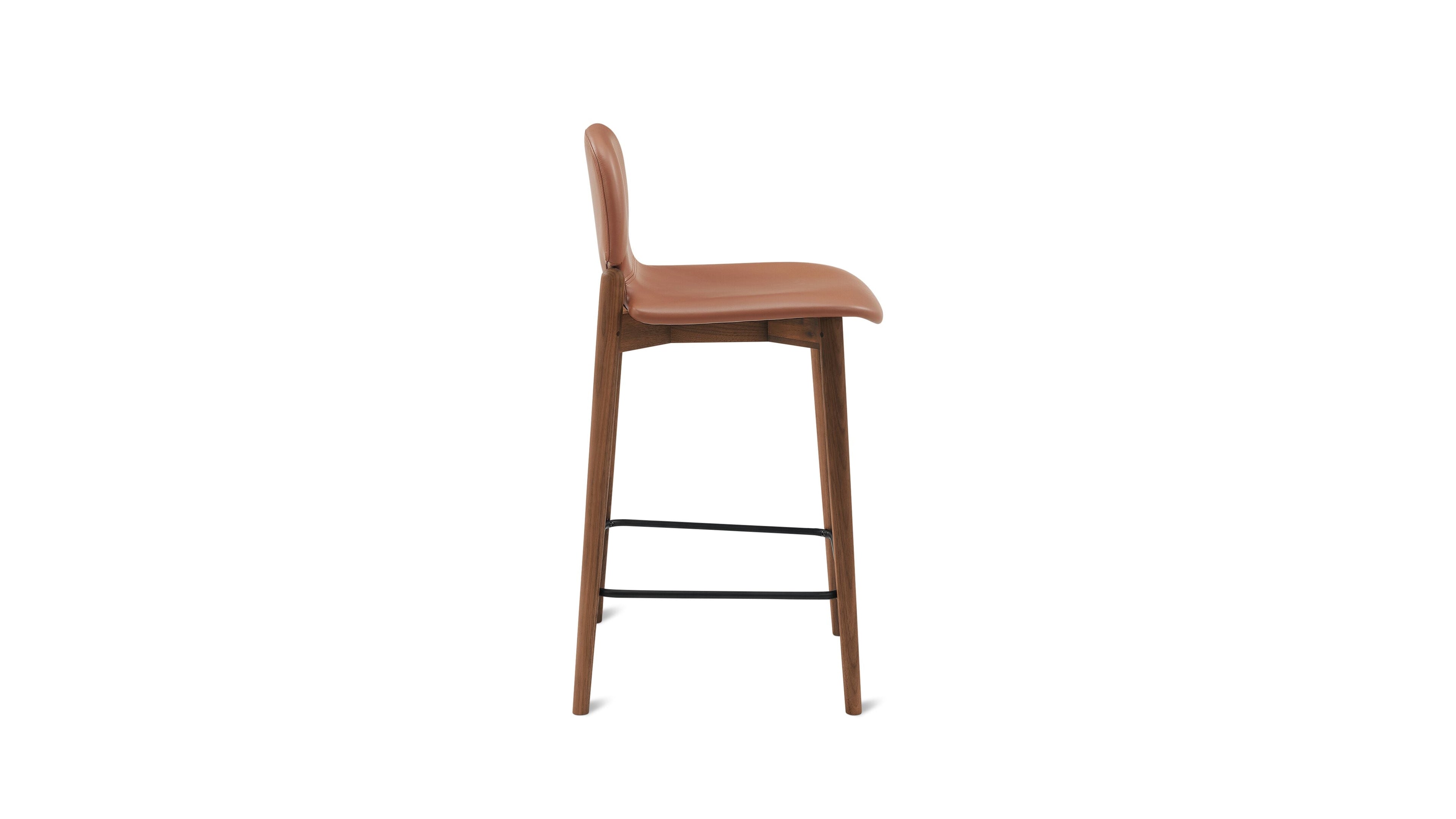 Tabouret de bar pour repas, noyer/pécan