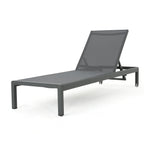 Chaise longue d'extérieur en aluminium Cape Coral (lot de 2) par Christopher Knight Home - 77,56 po x 25,20 po x 11,80 po