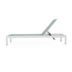 Chaise longue d'extérieur en aluminium Cape Coral (lot de 2) par Christopher Knight Home - 77,56 po x 25,20 po x 11,80 po