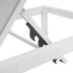 Chaise longue d'extérieur en aluminium Cape Coral (lot de 2) par Christopher Knight Home - 77,56 po x 25,20 po x 11,80 po