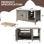 Enceinte de litière pour chat, meuble de toilette en bois caché avec griffoir