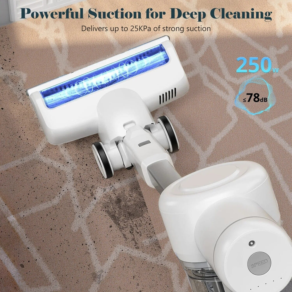 Aspirateur balai sans fil 3 en 1, léger pour tapis, sols durs, poils d'animaux et nettoyage de la maison