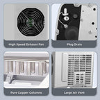 Machine à glaçons de comptoir, glaçons prêts en 6 à 8 minutes avec pelle à glaçons et panier