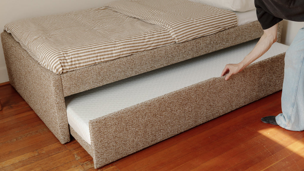 Lit gigogne Nest, 1 place, couleur Teddy