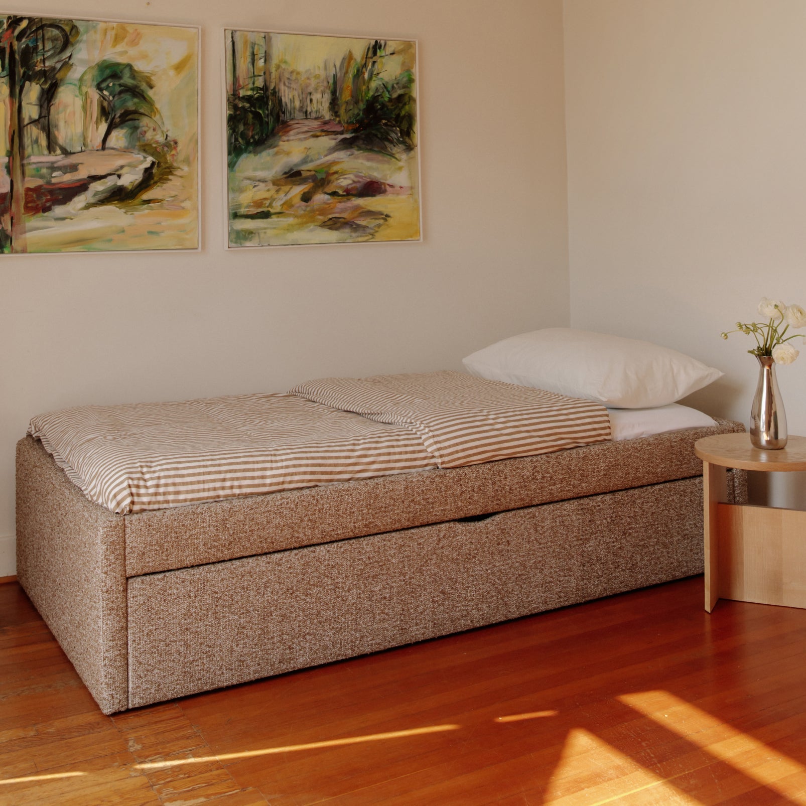 Lit gigogne Nest, 1 place, couleur Teddy