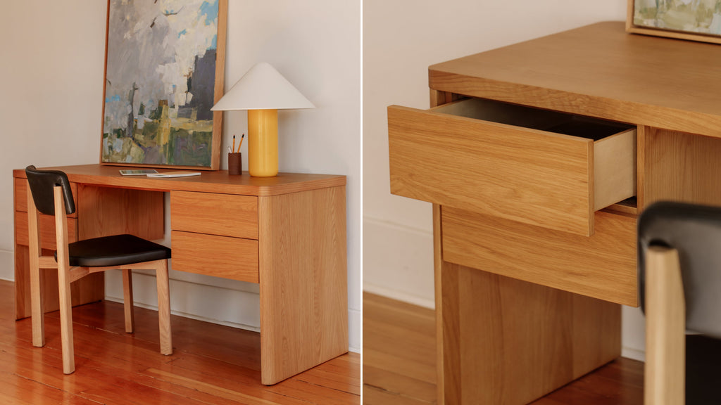 Bureau Form, chêne blanc