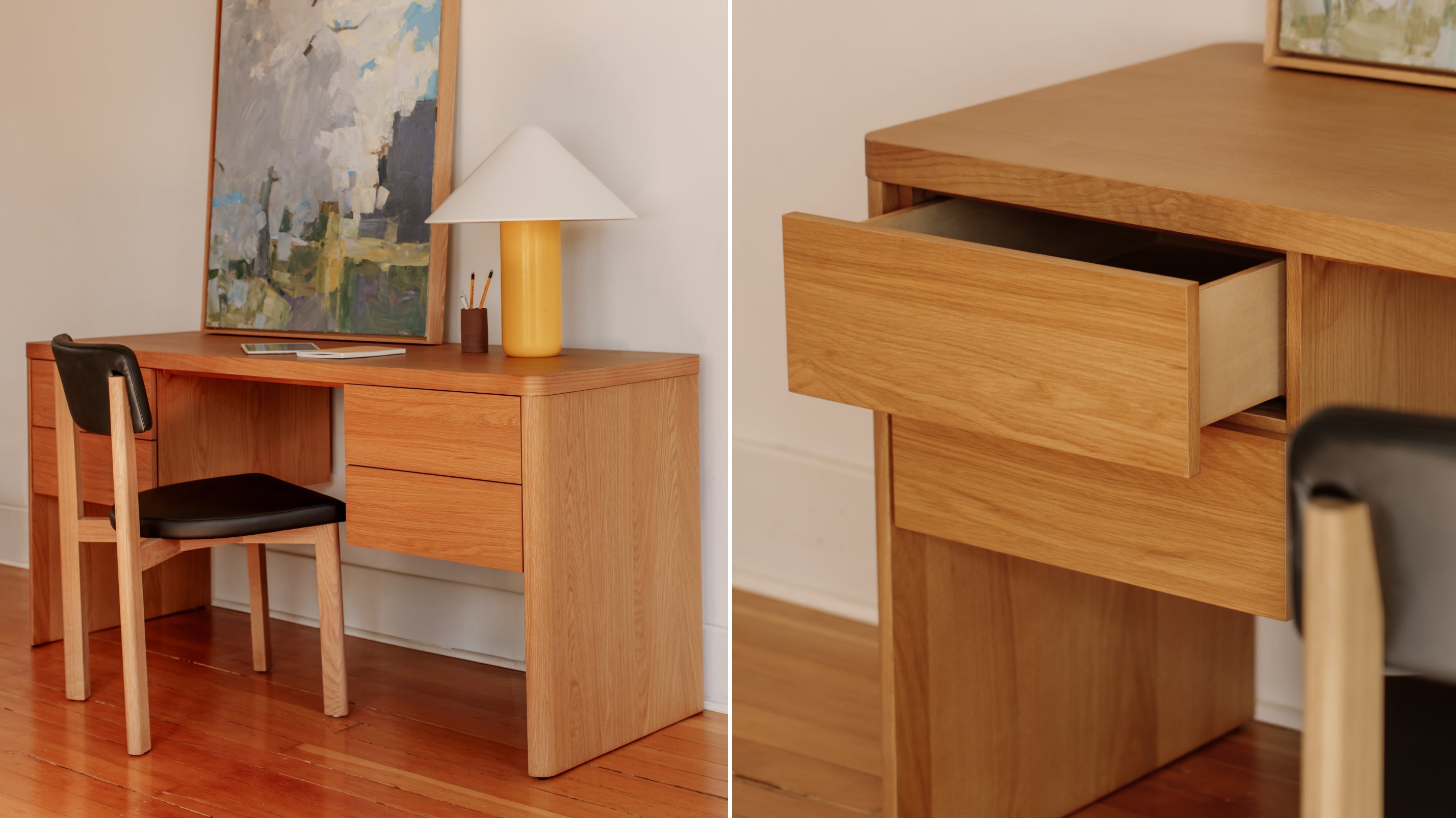 Bureau Form, chêne blanc