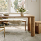 Table de salle à manger de campagne, 8 à 10 couverts, chêne