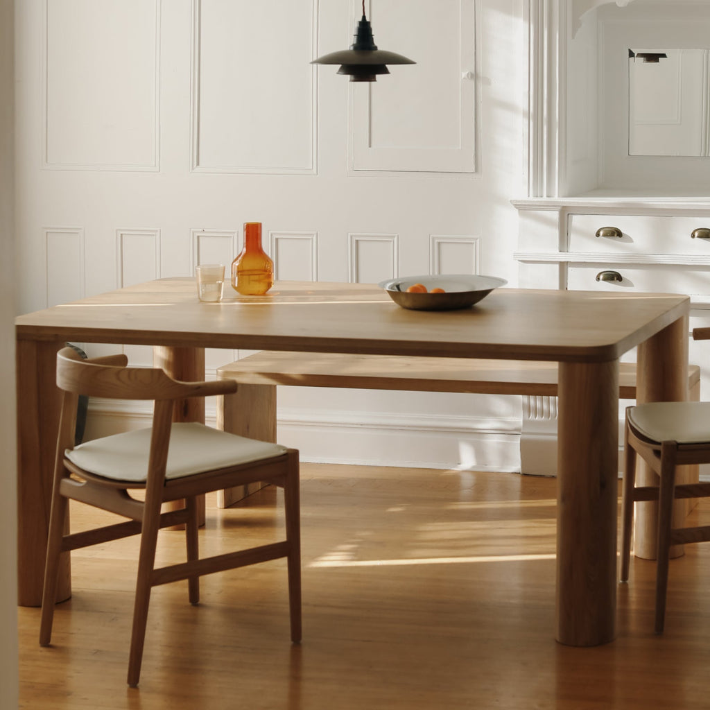 Table de salle à manger Field, 4 à 6 couverts, chêne