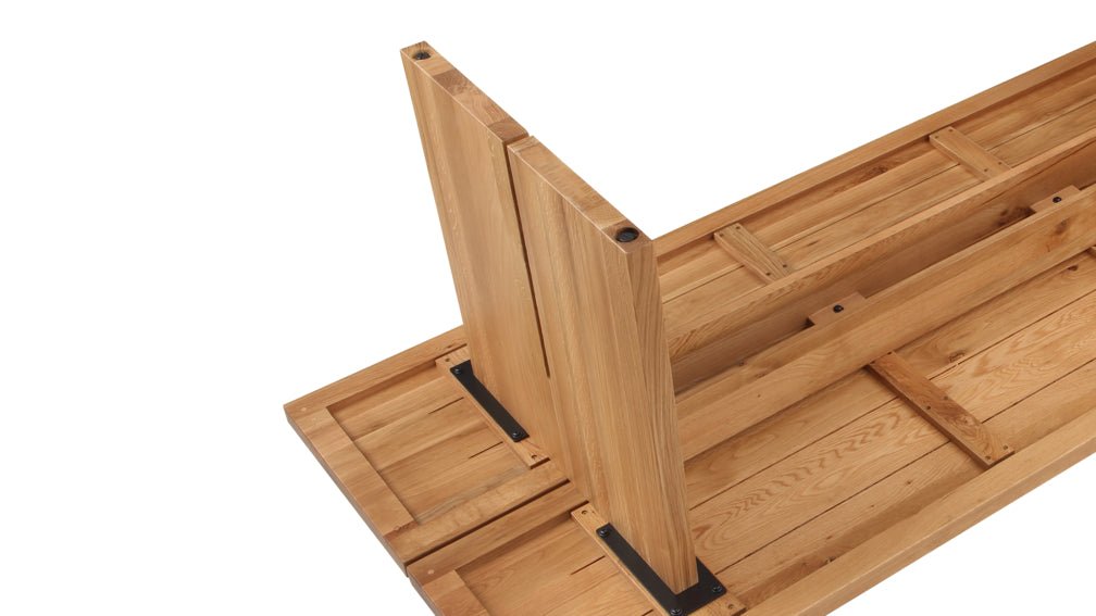 Table de salle à manger Plane, 8 à 10 couverts, chêne