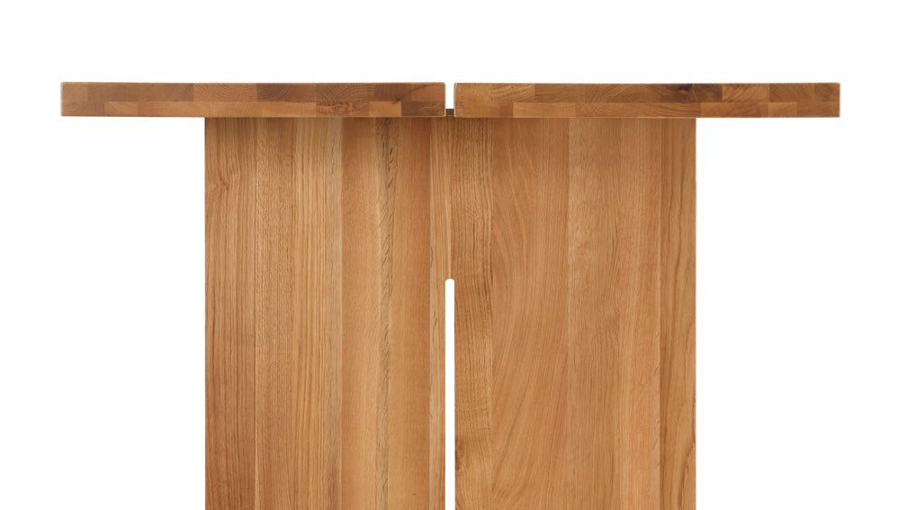 Table de salle à manger Plane, 8 à 10 couverts, chêne