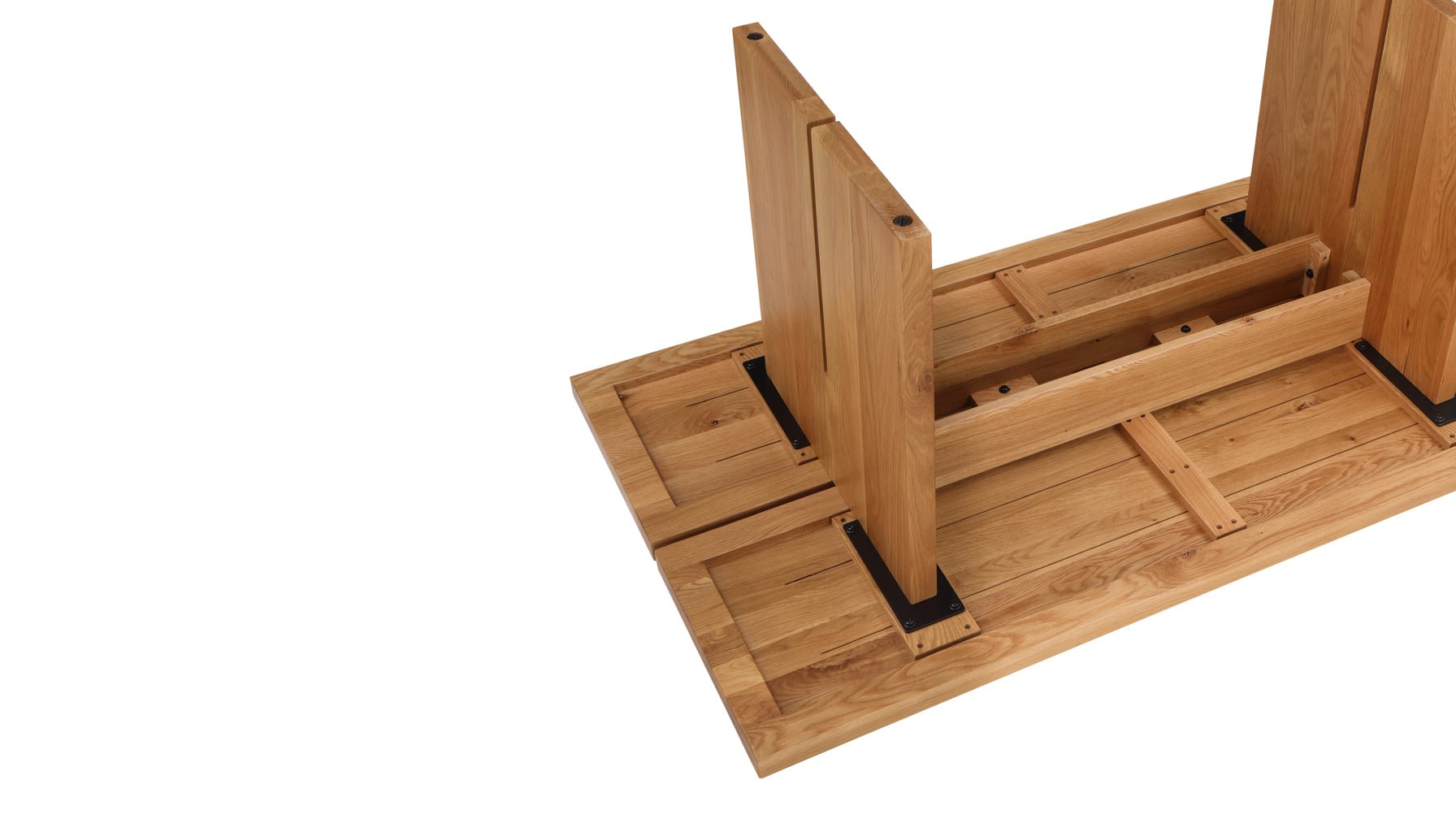 Table de salle à manger Plane, 4 à 6 couverts, chêne