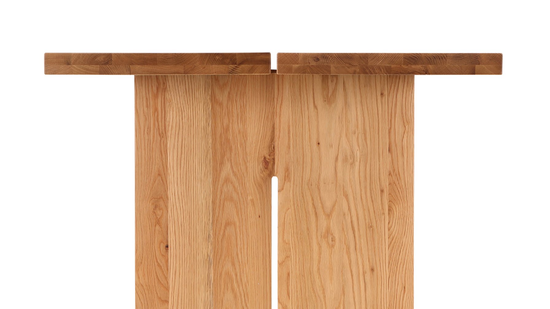 Table de salle à manger Plane, 4 à 6 couverts, chêne