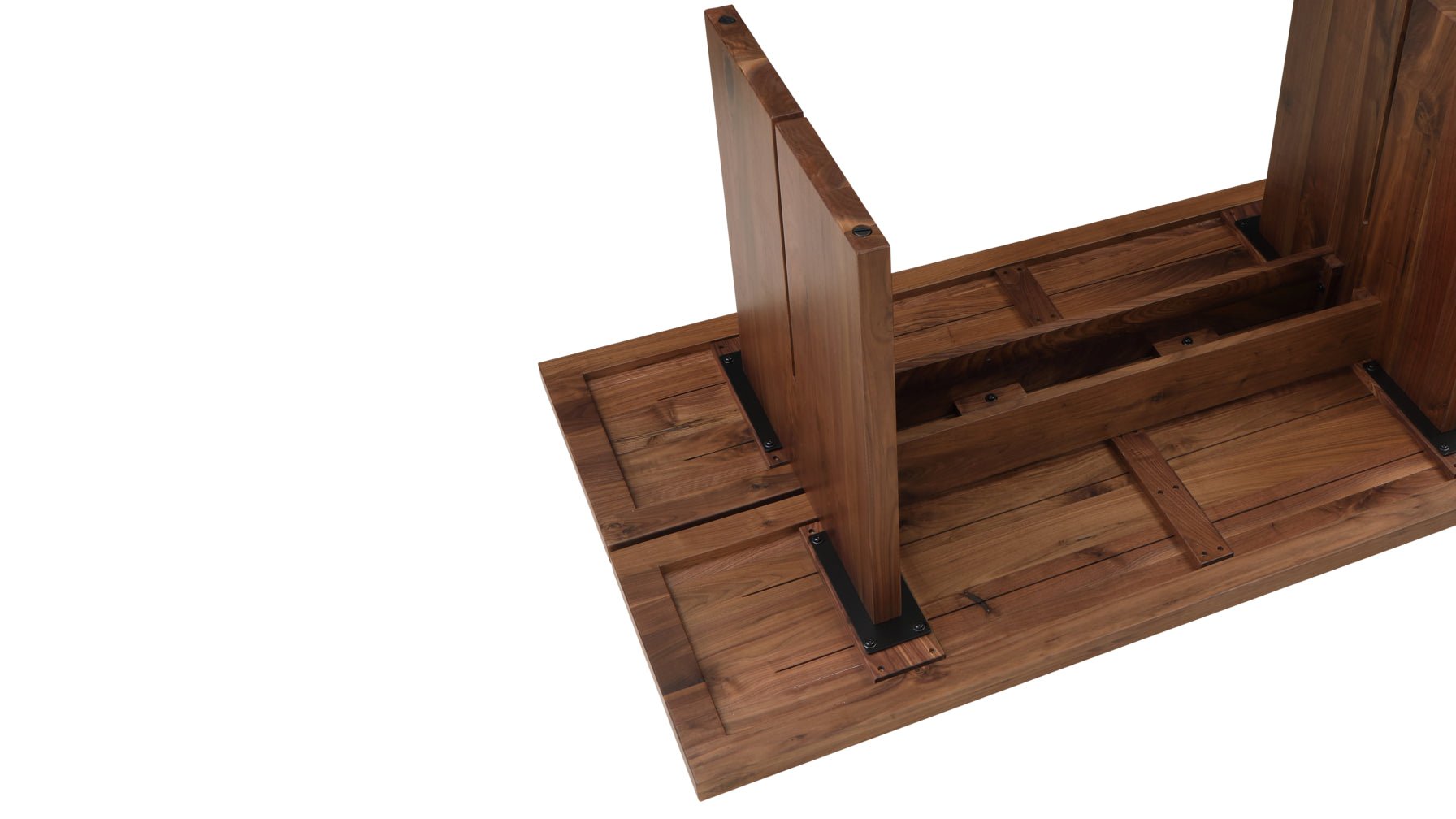 Table de salle à manger Plane, 4 à 6 couverts, noyer américain