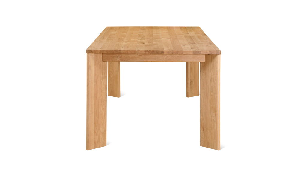 Table de salle à manger à cadre, 8 à 10 couverts, chêne