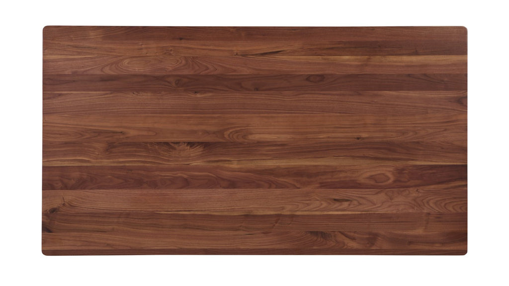 Table de salle à manger à cadre, 4 à 6 couverts, noyer américain