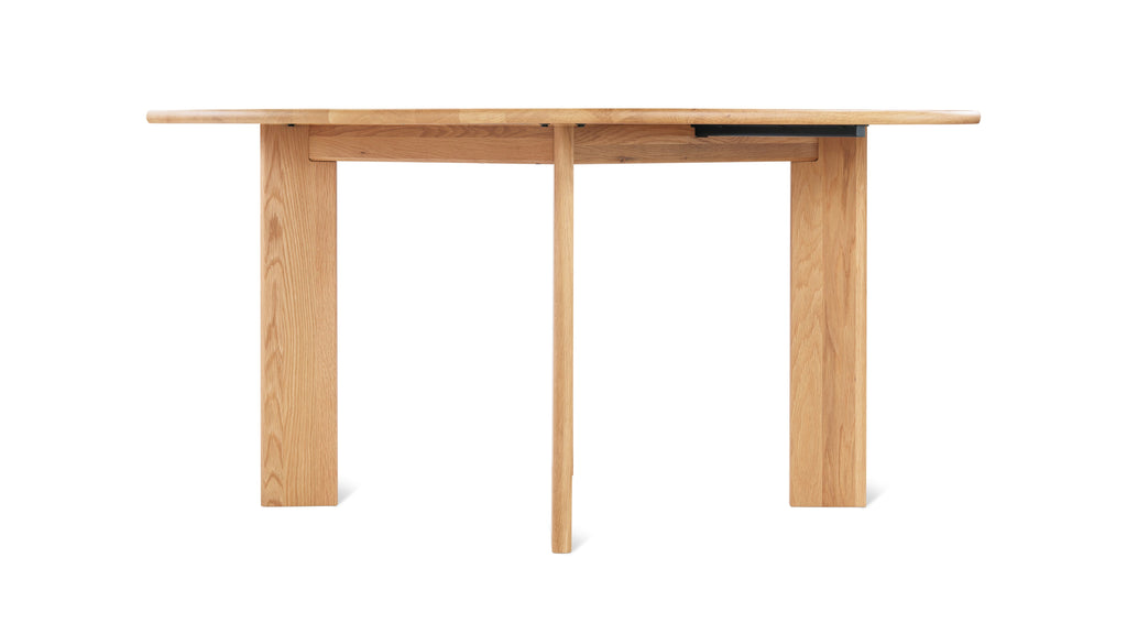 Table de salle à manger ronde à cadre, 6-7 couverts, chêne